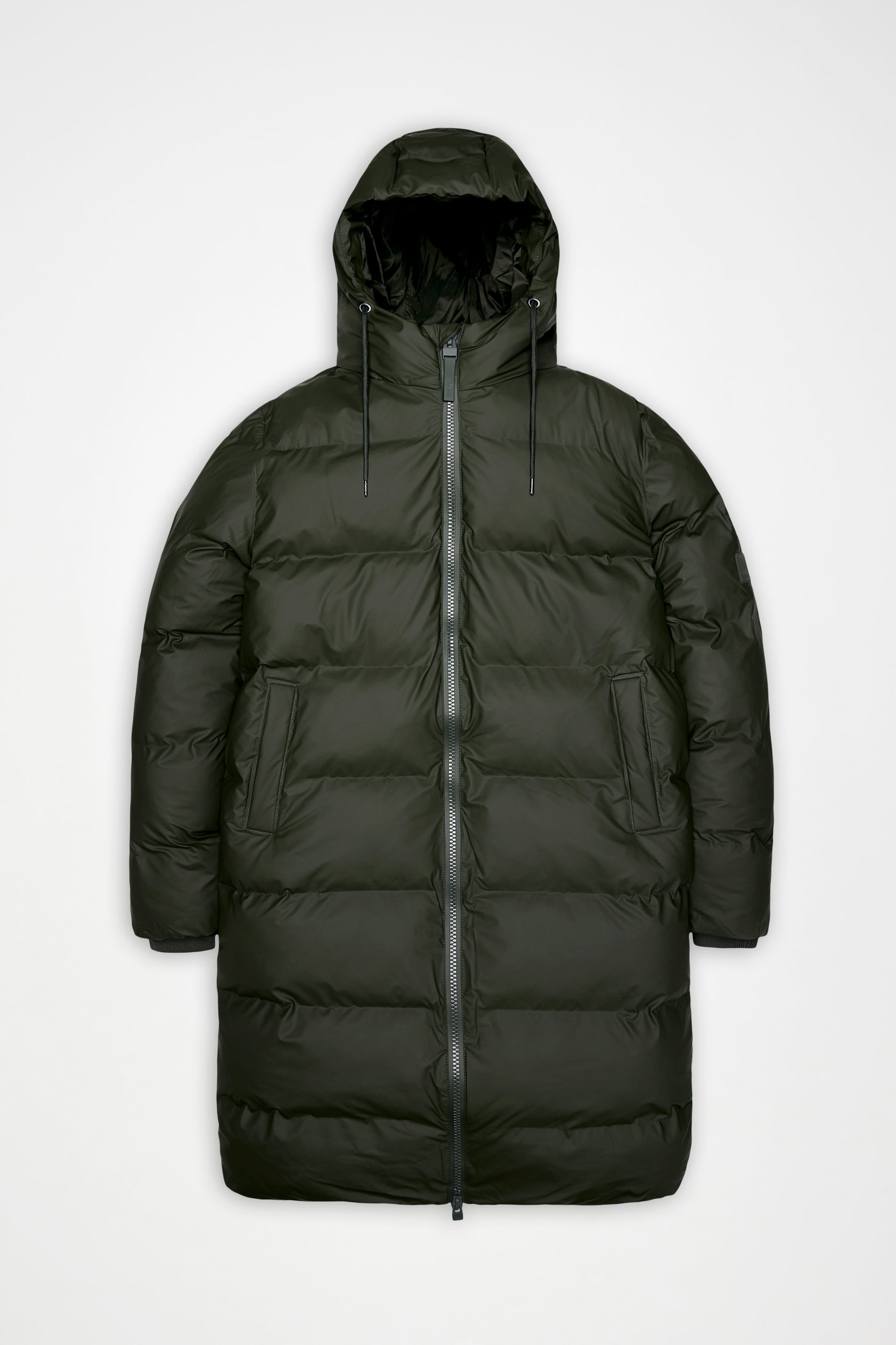 Jaqueta de Puffer Longa Alta